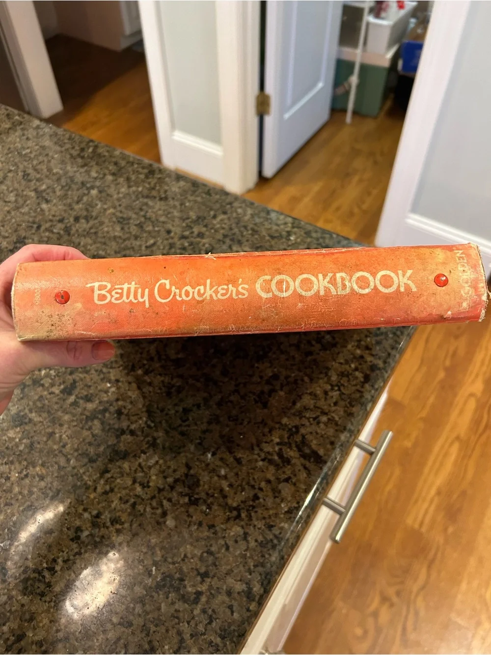 Betty Crocker Red Cookbook Cover - Classic Cooking Guide Well Used Well Loved